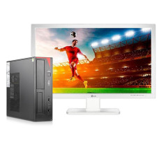 Комплект ПК: Fujitsu Esprimo E420 E85+ SFF / Intel Core i5-4460 (4 ядра по 3.2 - 3.4 GHz) / 8 GB DDR3 / 240 GB SSD / Intel HD Graphics 4600 + Монітор 27" (1920x1080) IPS / 2х 1W б/в