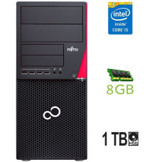 Комп'ютер Fujitsu Esprimo P720 E90+ Tower / Core i5-4590 (4 ядра по 3.3-3.7 GHz) / 8GB DDR3 / 1000GB HDD / HD Graphics 4600 / 280W / DisplayPort / DVI б/в