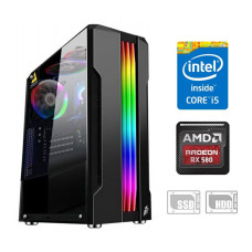 Ігровий ПК Intel Core i5-4 Gen / 16 GB DDR3 / 120 GB SSD + 500 GB HDD / AMD Radeon RX 580, 8 GB GDDR5, 256-bit б/в