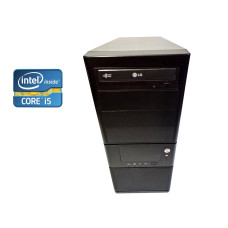 Ігровий ПК Asus Vento Tower / Intel Core i5-2500 (4 ядра по 3.3-3.7 GHz) / 8GB DDR3 / 120GB SSD NEW + 500GB HDD / GeForce 9500 GT, 1 GB DDR2, 128-bit / DVD-ROM / 400W б/в