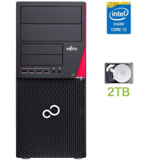 Комп'ютер Fujitsu Esprimo P720 E90+ Tower / Intel Core i5-4590 (4 ядра по 3.3-3.7GHz) / 4GB DDR3 / 2000GB HDD / HD Graphics 4600 / 280W / DisplayPort / DVI б/в