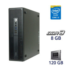 Комп'ютер HP ProDesk 600 G2 SFF / Intel Core i3-6100 (2 (4) ядра по 3.7 GHz) / 8 GB DDR3 / 120 GB SSD / Intel HD Graphics 530 / USB 3.0 / Com Port б/в