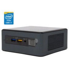 Неттоп Intel NUC NUC8BEH USFF / Intel Core i7-8559U (4 (8) ядра по 2.7 - 4.5 GHz) / 8 GB DDR4 / 480 GB SSD / Intel Iris Plus Graphics 655 / WiFi / Win 10 Pro б/в