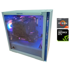 Ігровий ПК DeepCool Tower / AMD Ryzen 7 PRO 5750G (8 (16) ядер по 3.8 - 4.6 GHz) / 16 GB DDR4 / 512 GB SSD / nVidia GeForce GTX 1080 Ti, 11 GB GDDR5X, 352-bit / 750W / Win 10 б/в