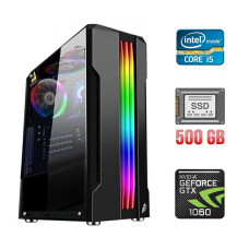 Ігровий ПК Intel Core i5-3470 (4 ядра по 3.2-3.6GHz) / 8GB DDR3 / 500GB SSD / nVidia GeForce GTX 1060, 6GB GDDR5, 192bit б/в