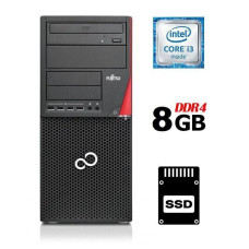 Комп'ютер Fujitsu Esprimo P756 E90+ Tower / Intel Core i3-6100 (2 (4) ядра по 3.7 GHz) / 8 GB DDR4 / 240 GB SSD / Intel HD Graphics 530 / 280W / DVD-ROM / DisplayPort б/в