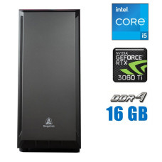 Ігровий ПК Segotep Tower / Intel Core i5-11400F (6 (12) ядер по 2.6 - 4.4 GHz) / 16 GB DDR4 / 500 GB M.2 / nVidia GeForce RTX 3060 Ti, 8 GB GDDR6, 256-bit / 700W б/в