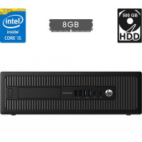Комп'ютер HP EliteDesk 800 G1 SFF / Intel Core i5-4590 (4 ядра по 3.3 - 3.7 GHz) / 8 GB DDR3 / 500 GB HDD / Intel HD Graphics 4600 / 240W / DisplayPort б/в