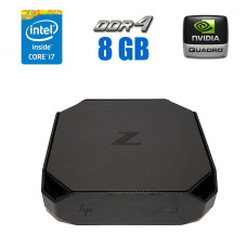 Неттоп HP Z2 Mini G3 USFF / Intel Core i7-6700 (4 (8) ядра по 3.4 - 4.0 GHz) / 8 GB DDR4 / 512 GB SSD M.2 / nVidia Quadro M620, 2 GB GDDR5, 128-bit / DisplayPort б/в