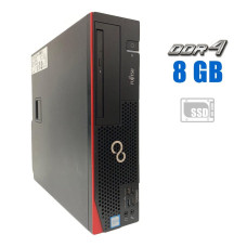 Комп'ютер Fujitsu Esprimo D956 SFF / Intel Core i3-6100 (2 (4) ядра по 3.7 GHz) / 8 GB DDR4 / 240 GB SSD / Intel HD Graphics 530 / DVD-ROM б/в