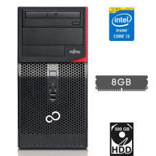 Комп'ютер Fujitsu Esprimo P420 E85+ Tower / Core i3-4130 (2(4) ядра по 3.4GHz) / 8GB DDR3 / 500GB HDD / Intel HD Graphics 4400 / 280W / DVD-RW / DVI б/в