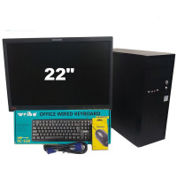 Комплект б/в ПК: Core i3-3220 2(4) ядра 3.3GHz/16GB DDR3/320 GB HDD/Монітор Lenovo 22"+мишка+клавіатура