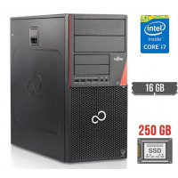 Комп'ютер Fujitsu Esprimo P720 E85+ Tower / Core i7-4770 (4(8) ядра по 3.4-3.9GHz) / 16GB DDR3 / 250GB SSD / HD Graphics 4600 / 280W / DisplayPort б/в