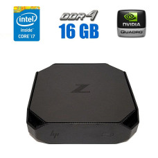 Неттоп HP Z2 Mini G3 USFF / Intel Core i7-6700 (4 (8) ядра по 3.4 - 4.0 GHz) / 16 GB DDR4 / 512 GB SSD M.2 / nVidia Quadro M620, 2 GB GDDR5, 128-bit / DisplayPort б/в