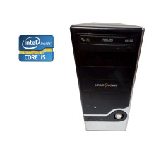 ПК LogicPower Tower / Intel Core i5-2500 (4 ядра по 3.3-3.7 GHz) / 8GB DDR3 / 120GB SSD NEW / HD Graphics 2000 / DVD-RW / 400W б/в