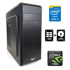 Ігровий ПК Colossus 12 Tower / Intel Core i5-4440 (4 ядра по 3.1 3.3GHz) / 16GB DDR3 / 120GB SSD + 500GB HDD / GeForce GTX 1060, 6GB GDDR5, 192-bit / 500W / DVI / HDMI / DisplayPort б/в