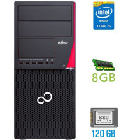 Комп'ютер Fujitsu Esprimo P720 E90+ Tower / Core i5-4590 (4 ядра по 3.3-3.7 GHz) / 8GB DDR3 / 120GB SSD / HD Graphics 4600 / 280W / DisplayPort / DVI б/в