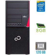 Комп'ютер Fujitsu Esprimo P720 E90+ Tower / Core i5-4590 (4 ядра по 3.3-3.7 GHz) / 8GB DDR3 / 120GB SSD / HD Graphics 4600 / 280W / DisplayPort / DVI б/в
