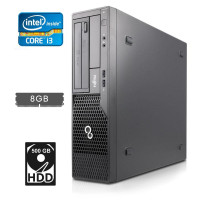 Системний блок Fujitsu Intel Core i3-2100 (2 (4) ядра по 3.1 GHz) / 8 GB DDR3 / 500 GB HDD / HD Graphics 2000 / DVD-RW / DVI / 280W б/в