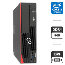 Компьютер Fujitsu Esprimo D757 E90+ SFF / Intel Core i5-6500 (4 ядра по 3.2 - 3.6 GHz) / 8 GB DDR4 / 500 GB HDD / Intel HD Graphics 530 / Windows 11 Pro б/в