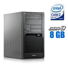 ПК Fujitsu Esprimo P5731 Tower / Core 2 Quad Q9550 (4 ядра по 2.83GHz) / 8GB DDR3 / 320GB HDD / GMA 4500 Graphics / DVD-RW б/в