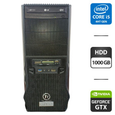 Ігровий ПК Thermaltake / Core i5-4670K (4 ядер по 3.4-3.8GHz) / 8GB DDR3 / 1000GB HDD / GeForce GTX 760, 2GB GDDR5 / DVD-ROM б/в