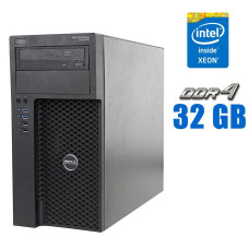 Комп'ютер Dell Precision T3620 Tower / Intel Core i7-6700 (4 (8) ядра по 3.4 - 4.0 GHz) / 32 GB DDR4 / 120 GB SSD / Intel HD Graphics 530 / DVD-RW б/в