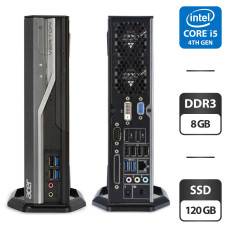 Комп'ютер Acer Veriton L4630G USFF / Intel Core i5-4430S (4 ядра по 2.7-3.2 GHz) / 8GB DDR3 / 120GB SSD / HD Graphics 4600 / VGA б/в