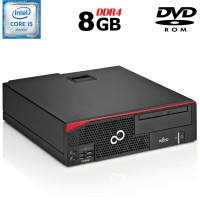 Комп'ютер Fujitsu Esprimo D757 E90+ SFF / Intel Core i5-6600 (4 ядра по 3.3 - 3.9 GHz) / 8 GB DDR4 / no HDD / Intel HD Graphics 530 / 280W / DVD-ROM / DisplayPort б/в