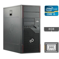 Системний блок Fujitsu Esprimo P710 E90+ Tower / Core i5-3470 (4 ядра по 3.2-3.6 GHz) / 8GB DDR3 / 120GB SSD / HD Graphics 2500 / 280W / DisplayPort / DVI б/в