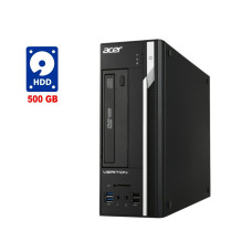 ПК Acer Veriton X2632G SFF / Intel Сore i3-4170 (2 (4) ядра по 3.7 GHz) / 8 GB DDR3 / 500 GB HDD / Intel HD Graphics 4400 / DVD-RW / Win 7 б/в
