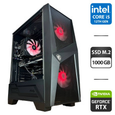 Ігровий ПК MSI MAG Forge 100M Black Tower / Intel Core i5-12400F (6 (12) ядер по 2.5 - 4.4 GHz) / 32 GB DDR4 / 1000 GB SSD M.2 / nVidia GeForce RTX 4060 Ti, 8 GB GDDR6, 128-bit / 650W / HDMI