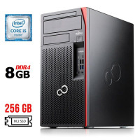 Комп'ютер Fujitsu Esprimo P757/E90+ Tower / Core i5-6500 (4 ядра по 3.2-3.6GHz) / 8GB DDR4 / 256GB SSD M.2 / HD Graphics 530 / DisplayPort / DVI б/в