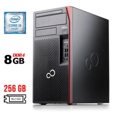 Комп'ютер Fujitsu Esprimo P757/E90+ Tower / Core i5-6500 (4 ядра по 3.2-3.6GHz) / 8GB DDR4 / 256GB SSD M.2 / HD Graphics 530 / DisplayPort / DVI б/в