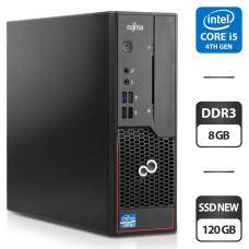 Комп'ютер Fujitsu Esprimo C720 SFF / Intel Core i5-4570 (4 ядра по 3.2 - 3.6 GHz) / 8 GB DDR3 / 120 GB SSD NEW / Intel HD Graphics 4600 / DVI б/в
