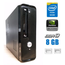 Ігровий ПК Logic Power SFF / Xeon E3-1270 (4(8) ядра по 3.4-3.8GHz) / 16GB DDR3 / 128GB SSD NEW + 500GB HDD /Quadro K620, 2GB GDDR3, 128bit / 400W б/в