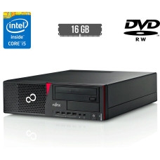 Комп'ютер Fujitsu Esprimo E720 E90+ SFF / Intel Core i5-4590 (4 ядра по 3.3 - 3.7 GHz) / 16 GB DDR3 / no HDD / Intel HD Graphics 4600 / 280W / DVD-RW / DisplayPort б/в