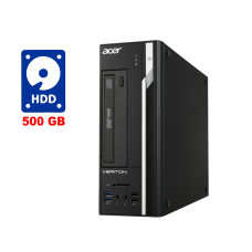 ПК Acer Veriton X2611G SFF / Intel Сore i3-2120 (2 (4) ядра по 3.3 GHz) / 4 GB DDR3 / 500 GB HDD / Intel HD Graphics 2000 / DVD-RW / Win 7 б/в
