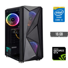 Ігровий ПК DTop i76 ARGB SSD Tower / Intel Core i5-4590 (4 ядра по 3.3 - 3.7 GHz) / 16 GB DDR3 / 480 GB SSD / nVidia GeForce GTX 1660, 6 GB GDDR5, 192-bit / 500W б/в