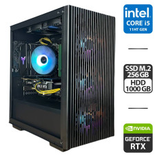 Ігровий ПК Intel Core i5-11400F (6(12) ядер по 2.6-4.4GHz) / 32GB DDR4 / 256GB SSD M.2 + 1000GB HDD / GeForce RTX 3050, 8GB GDDR6, 128bit / HDMI / 700W б/в