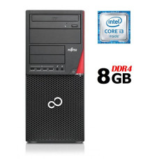 Комп'ютер Fujitsu Esprimo P756 E90+ Tower / Intel Core i3-6100 (2 (4) ядра по 3.7 GHz) / 8 GB DDR4 / HDD / Intel HD Graphics 530 / 280W / DVD-ROM / DisplayPort б/в