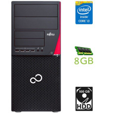 Комп'ютер Fujitsu Esprimo P720 E90+ Tower / Core i3-4160 (2(4) ядра по 3.6GHz) / 8GB DDR3 / 500GB HDD / HD Graphics 4400 / 280W / DisplayPort / DVI б/в