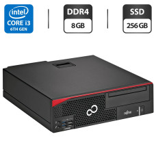 Комп'ютер Fujitsu Esprimo D956 E90+ SFF / Intel Core i3-6100 (2 (4) ядра по 3.7 GHz) / 8 GB DDR4 / 256 GB SSD / Intel HD Graphics 530 / DVI б/в