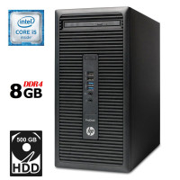 Комп'ютер HP ProDesk 600 G2 Tower / Intel Core i5-6500 (4 ядра по 3.2-3.6 GHz) / 4GB DDR4 / 500GB HDD / HD Graphics 530 / DVD-ROM / DisplayPort б/в