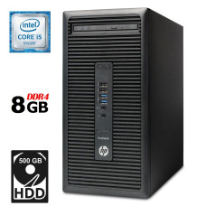 Комп'ютер HP ProDesk 600 G2 Tower / Intel Core i5-6500 (4 ядра по 3.2-3.6 GHz) / 4GB DDR4 / 500GB HDD / HD Graphics 530 / DVD-ROM / DisplayPort б/в