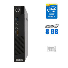 Неттоп Lenovo ThinkCentre M73 USFF / Core i5-4570T (2(4) ядра по 2.9-3.6 GHz) / 8GB DDR3 / 256GB SSD / HD Graphics 4600 / WiFi б/в