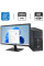 Комплект ПК: Fujitsu Esprimo P556 E85+ Tower / Intel Core i3-6100 (2 (4) ядра по 3.7 GHz) / 8 GB DDR4 / 500 GB HDD / Intel HD Graphics 530 + Монітор Б-клас 22" (1680x1050) TN / VGA, DVI / Різні бренди Windows 11 Pro б/в