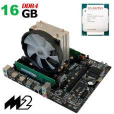 Материнська плата X99 V202/socket LGA2011-3 з процесором Intel Xeon E5-2620v3/6(12) ядра по 2.4-3.2GHz/15Mb cache та 16GB DDR4 ОЗУ
