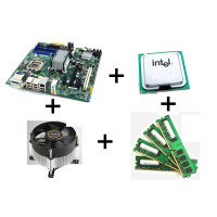 Комплект б/в: Материнська плата Q45 LGA775+Intel Core 2 Quad Q8200 (4 ядра по 2.33 GHz)+4 GB DDR2+Кулер
