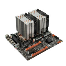 Матплата X99 DUAL+ 2x (ДВА)Intel Xeon E5-2670 v3 12 (24) ядер по 2.3-3.1GHz+16 GB DDR4+2x Кулер/LGA2011-3 б/в